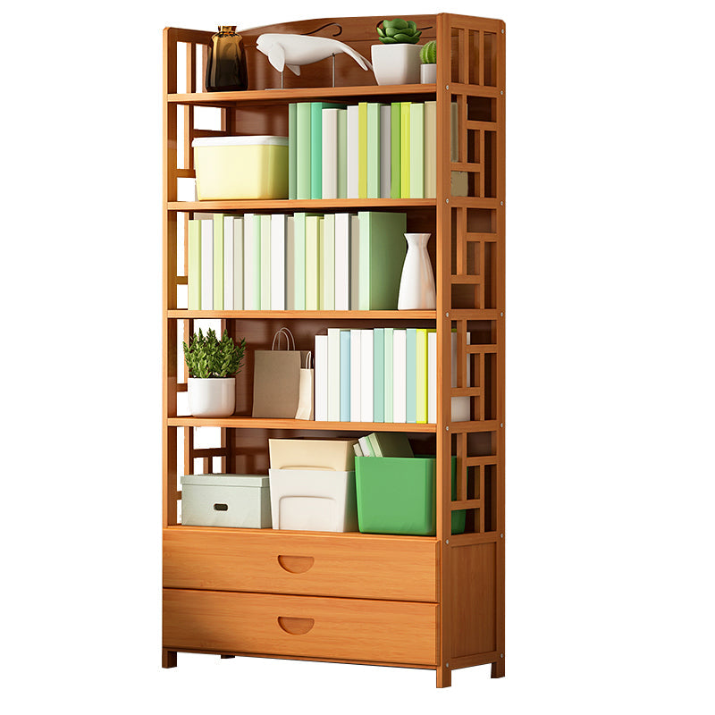 Contemporary 2 - Drawer Accent Chest, Rectangle Lacquered Chest in Natural 35"L x 12"W x 68"H Clearhalo 'Cabinets & Chests' 'cabinets_chests' 'furn' 'furn_cabinets_chests' 'Furniture' 'Living Room Furniture' 7230794