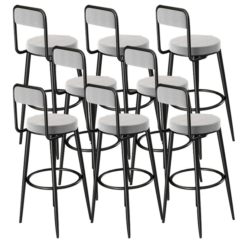 Sgabelli da bar in metallo glam sgabelli da bar senza braccio con gambe in metallo nero