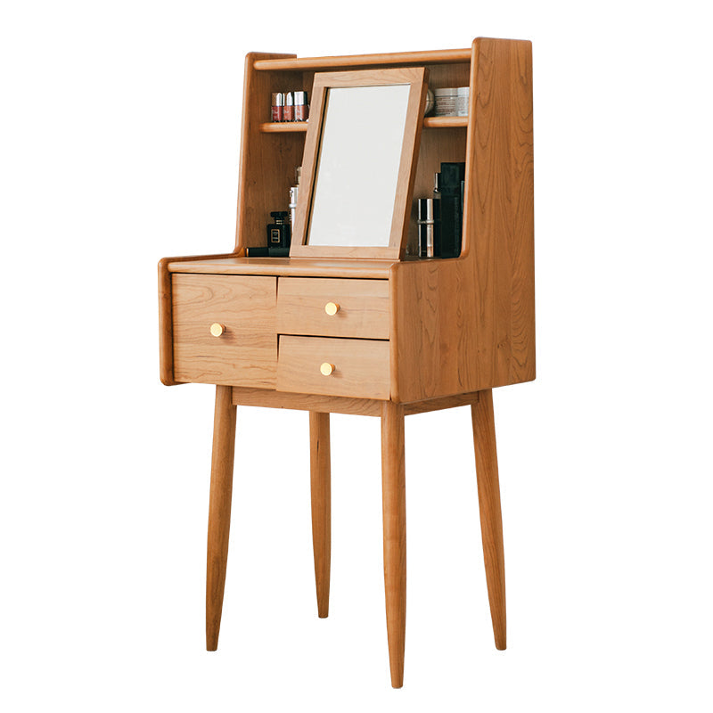 48.03 "Tabla de tocador de tocador de madera de altura taburete de tocador con cajón para dormitorio