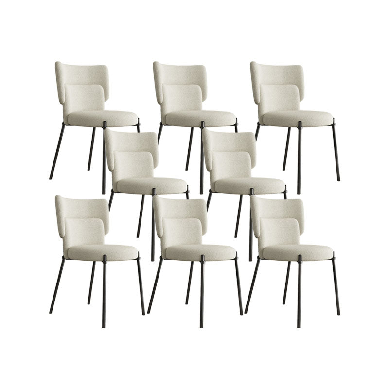 Fabric Dining Room Chairs Modern Style Parsons Armless Chair