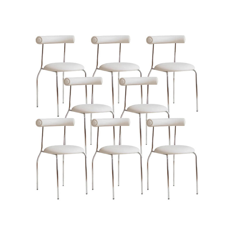 Sedia da pranzo senza braccio contemporanea casa in argento sedia da pranzo