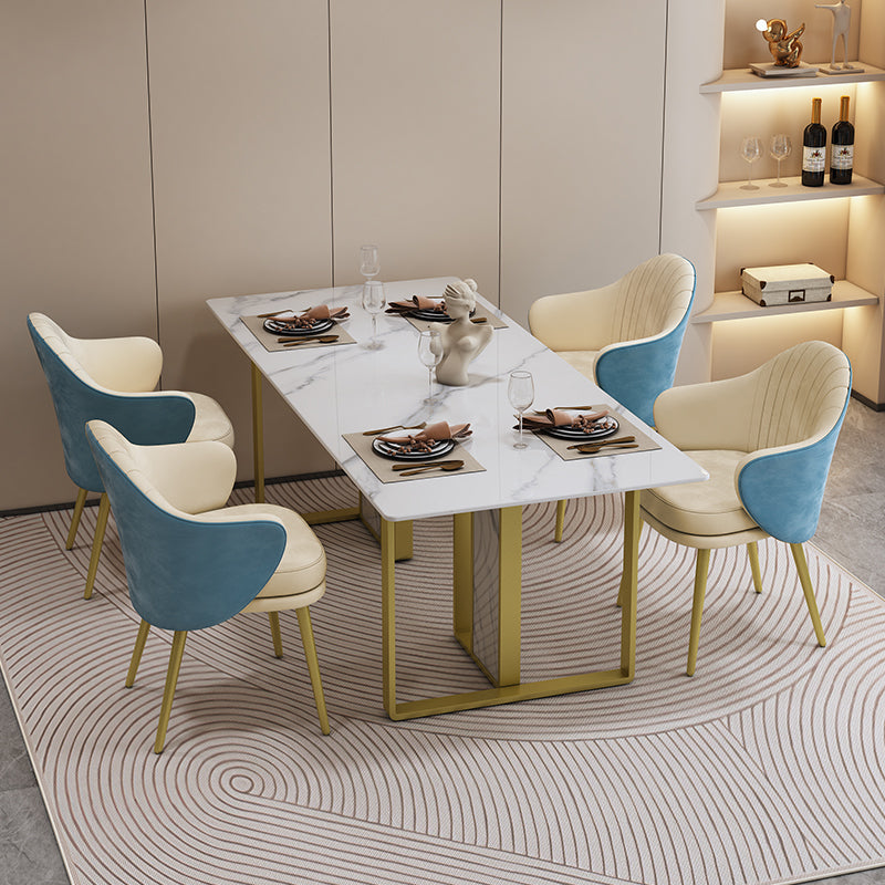 Muebles de piedra glamera 1/5 piezas de comedor de altura estándar para uso doméstico