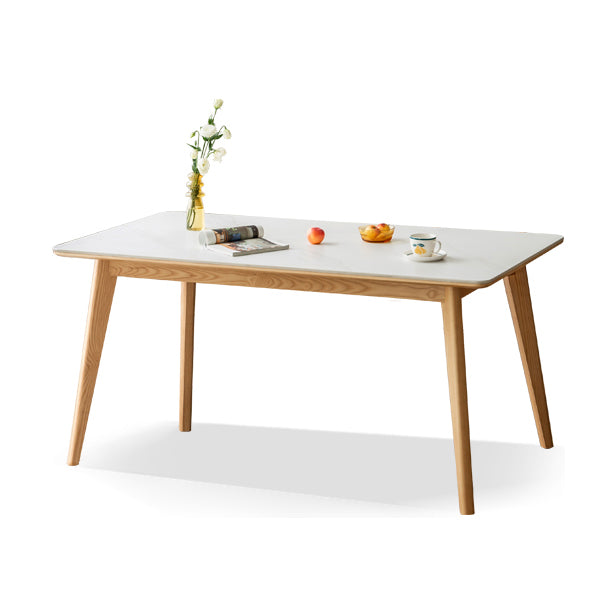 Moderne rechthoekige stenen eettafel Ash poten voor eetkamer