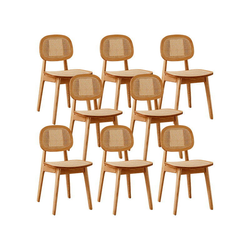 Sillas de comedor de madera sólida silla de comedor de espalda de estilo industrial