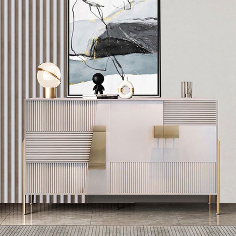 Tavolo glam tavolo ingegnerizzato in legno a buffet con cassetti per sala da pranzo