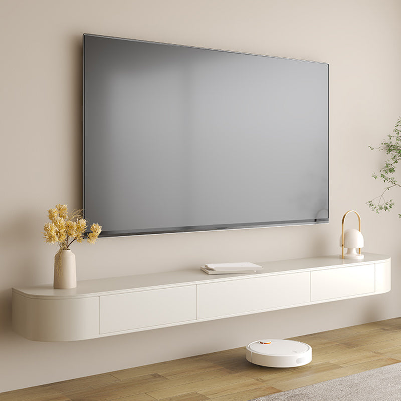 Enclosed Storage Media Console TV Stand Modern TV Stand Console with Drawers 94.5"L x 12"W x 8"H Wood Clearhalo 'furn' 'furn_tv_stands_entertainment_centers' 'Furniture' 'Living Room Furniture' 'TV Stands & Entertainment Centers' 'TV Stands & Media Storage Furniture' 'tv_stands_entertainment_centers' 7265114