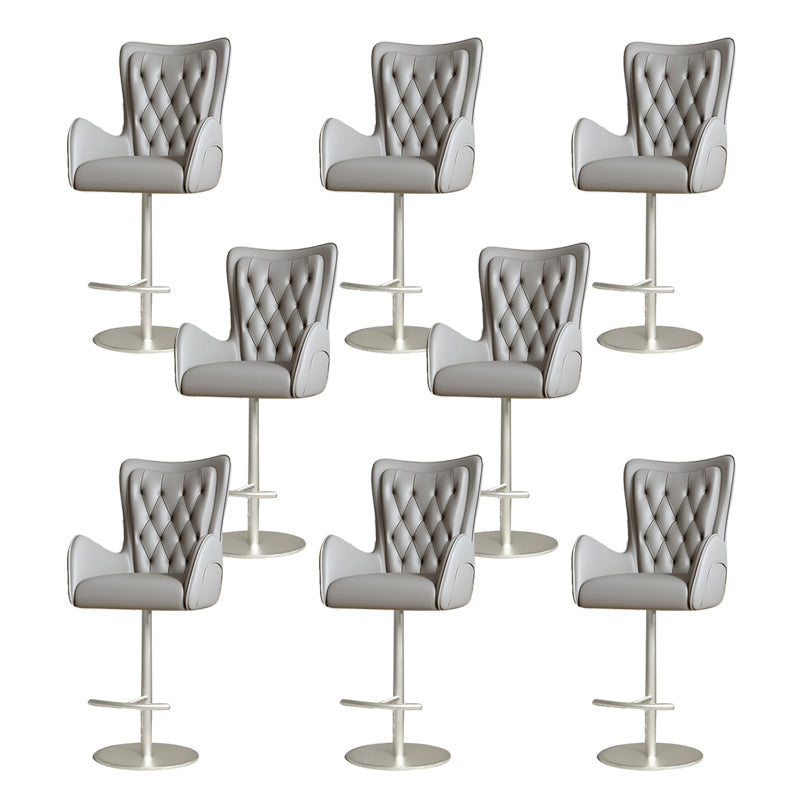 Industrial Style Metal Bar Stool Footrest Swivel Counter Stool for Bristol