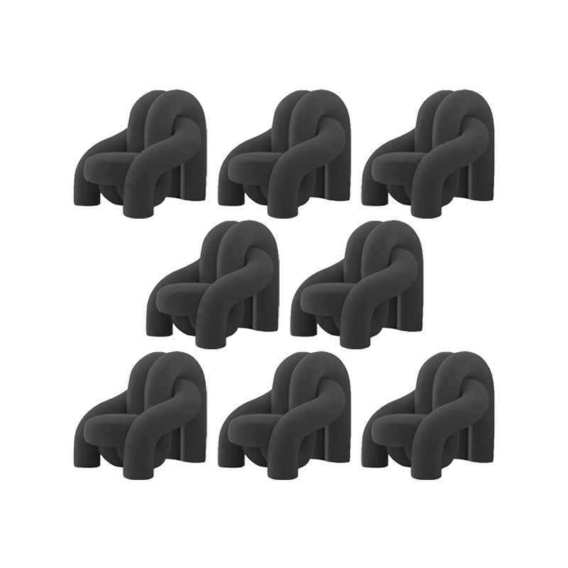 Indoor Dining Side Chair Metal and Upholstered Side Chair for Home