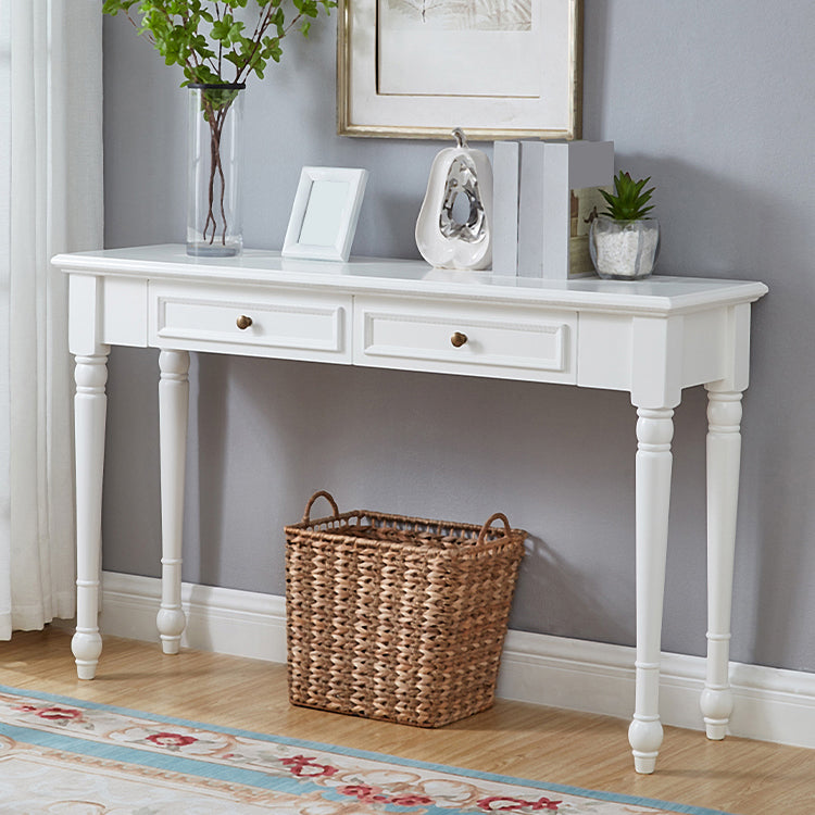 Tavolo da console rettangolare moderna tavolo di divano console in legno per casa