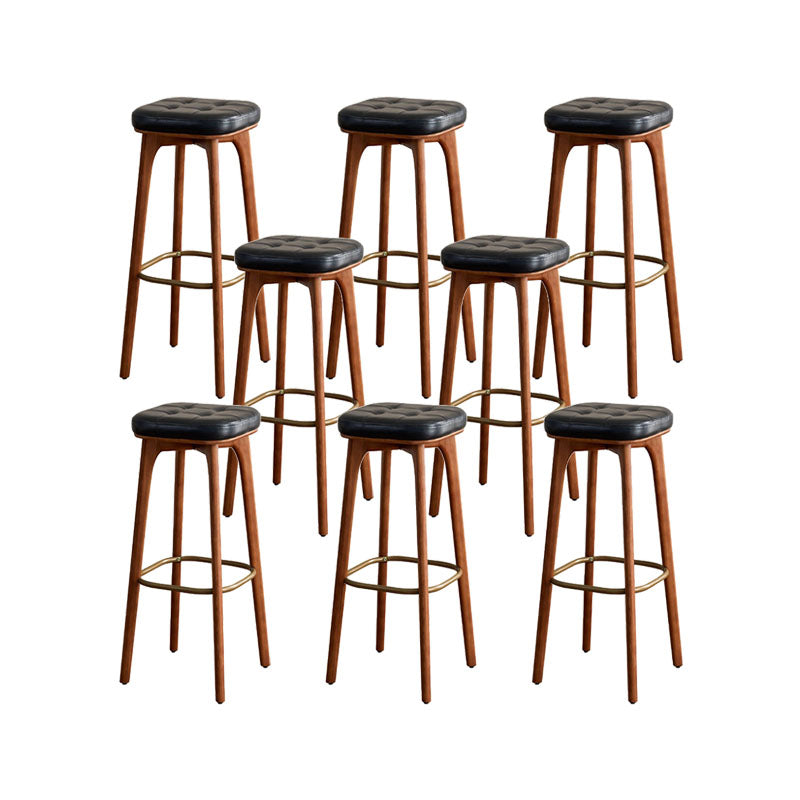 Sgabello da bar in legno in legno in stile industriale per soggiorno