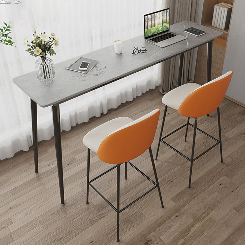 Mesa de mostrador de piedra rectangular moderna 1/2/3 piezas de mesa de barras para cafetería