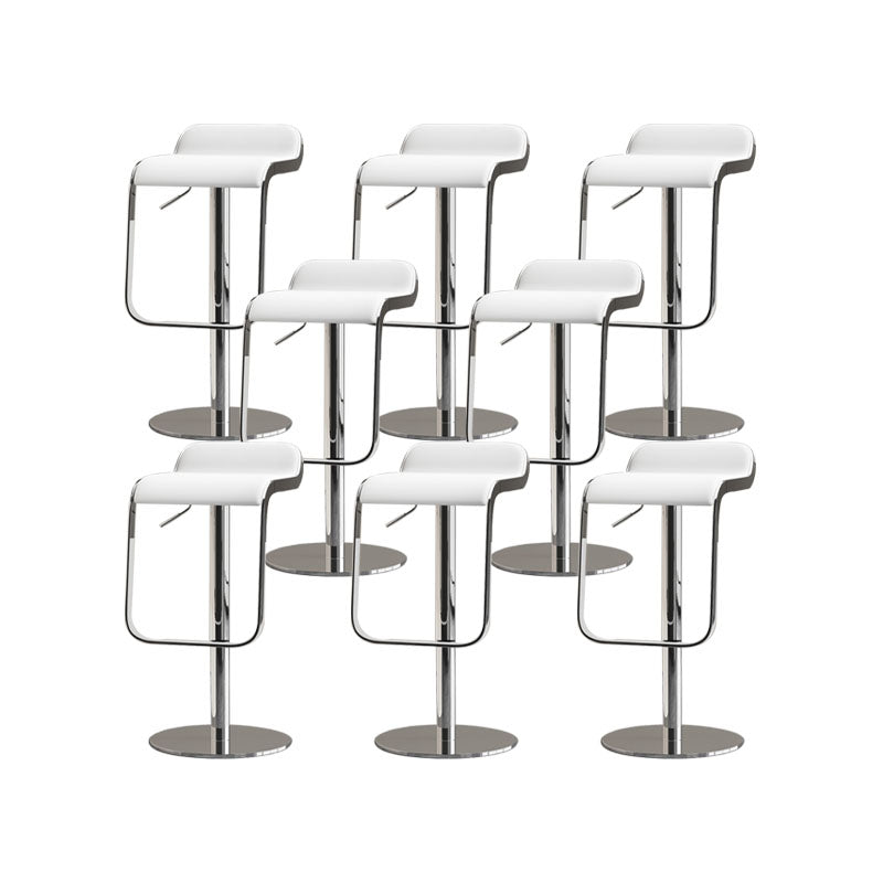 Sgabelli da barre in pelle finto altezza regolabile sgabelli girevoli con poggiapiedi