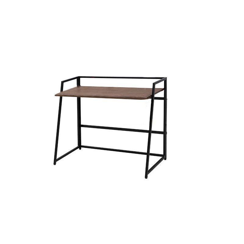 Folding Dormitory Writing Desk Contemporary Rectangular Office Desk 41"L x 21"W x 34"H Nut-Brown Clearhalo 'furn' 'furn_office_desk' 'Furniture' 'Office Desks' 'Office Furniture' 'office_desk' 7281765
