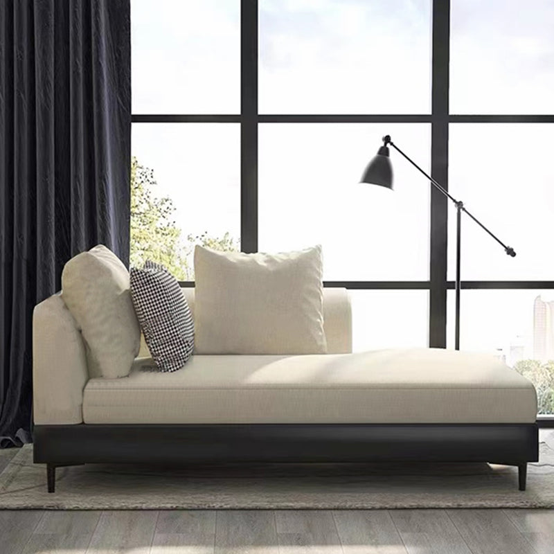 Modern Style Living Room Chaise Square Arms Upholstered Chaise Lounge Left-Arm Chaise Clearhalo 'Chairs & Seating' 'Chaise Lounge' 'chaise_lounge' 'furn' 'furn_chaise_lounge' 'Furniture' 'Living Room Furniture' 7290528