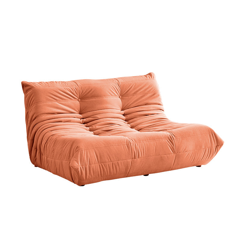 51.2" Wide Faux Leather Sofa Mid Century Tufted Armless Loveseat