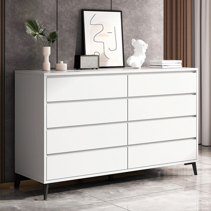 Contemporary Manufactured Wood Accent Chest Standard Straight Legs Accent Chest 54.3"L x 15.7"W x 37.4"H White Clearhalo 'Cabinets & Chests' 'cabinets_chests' 'furn' 'furn_cabinets_chests' 'Furniture' 'Living Room Furniture' 7293860