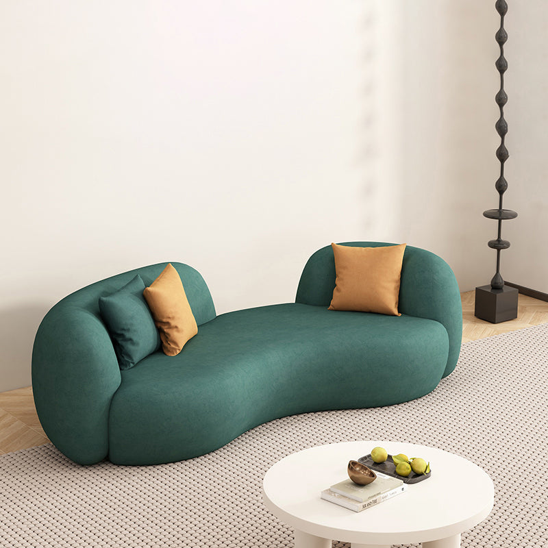 Green Sofa Stationary Water Resistant Seating for Living Room