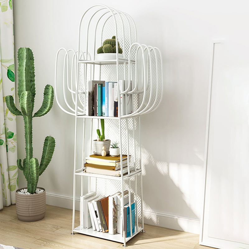 Skandinavisches antikes Finish -Regal -Bücherregal Metall Etagere Bücherregal, 59,05 "H.