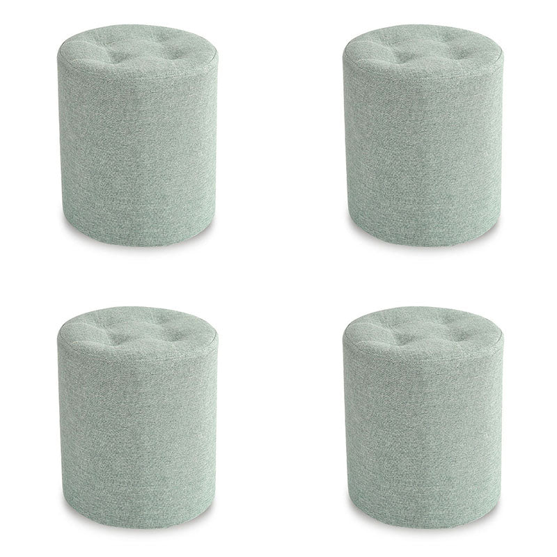 Stoffzylinderform Pouf Pure Color Tufted Contemporary Fade Resistant Pouf