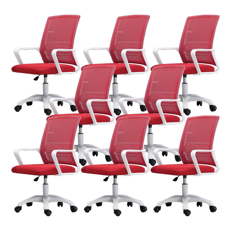 Moderne Fixed Arms Conference Chair Mesh Back Desk Chair für Büro