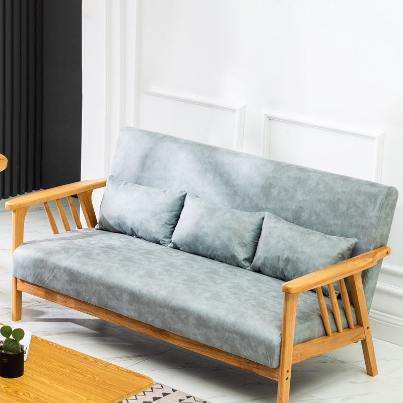 Divano a braccio quadrato cuscino in legno solido posti a sedere per soggiorno
