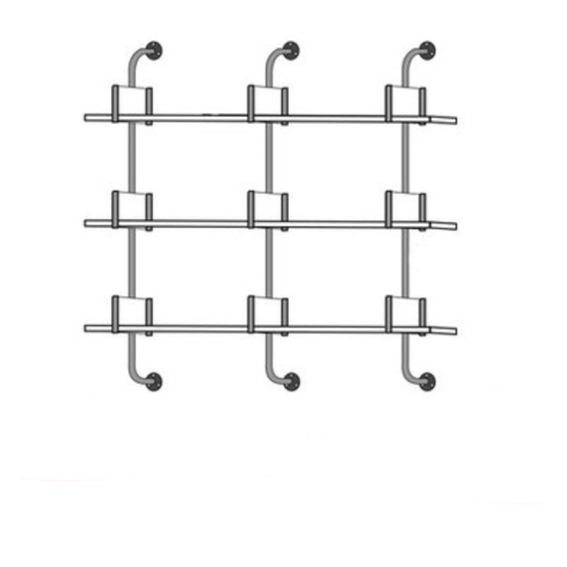 Bibliothèque en bois d'ingénierie contemporaine bibliothèque blanche flottante