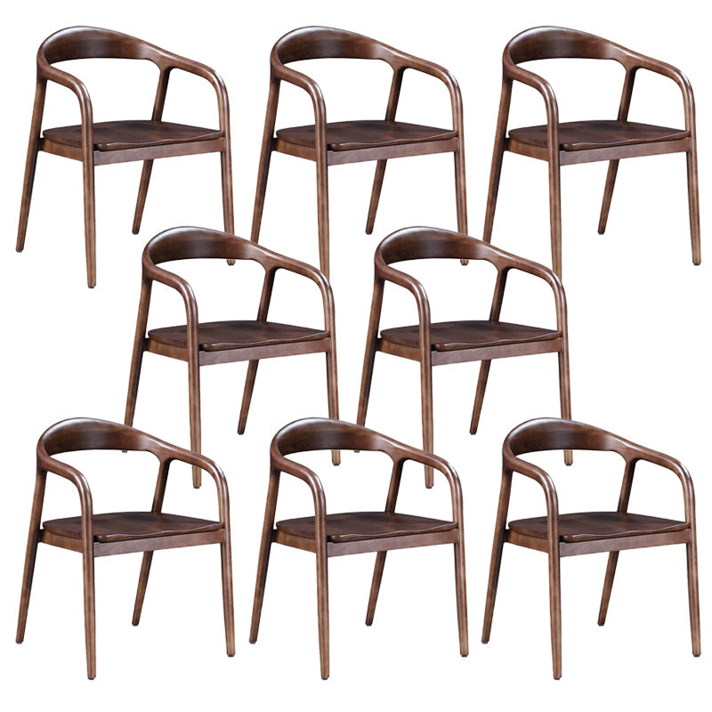 Eigentijdse keuken eetstoel stoel open rug rubberwood stoel