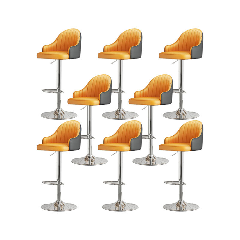 Sgabelli da bar in pelle finta in fico glam