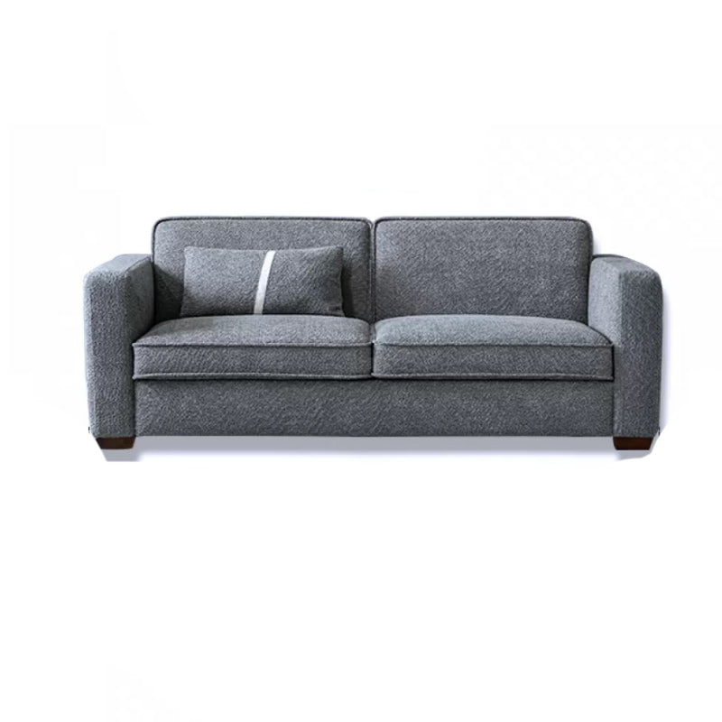 37" Wide Scandinavian Sofa Futon Foldable Upholstered Sleeper Sofa 79"L x 37"W x 32"H Dark Gray Clearhalo 'furn' 'furn_futons' 'Furniture' 'Futons & Daybeds' 'Futons' 'Living Room Furniture' 7323473