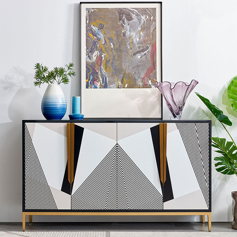 Mobili moderni buffet sideboard ingegnerizzato in legno da pranzo largo 15,7 pollici