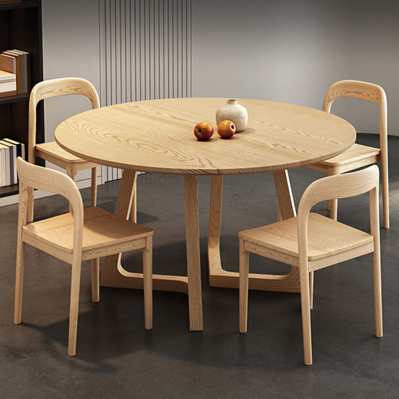 Set di dinette in stile moderno 1/2/3/4/5 PC tavolo da dinette in legno solido rotondo con sedia