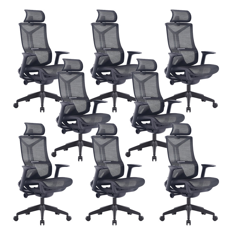 Sedia da scrivania a armi fisse moderna nessuna sedia ergonomica angosciante con ruote