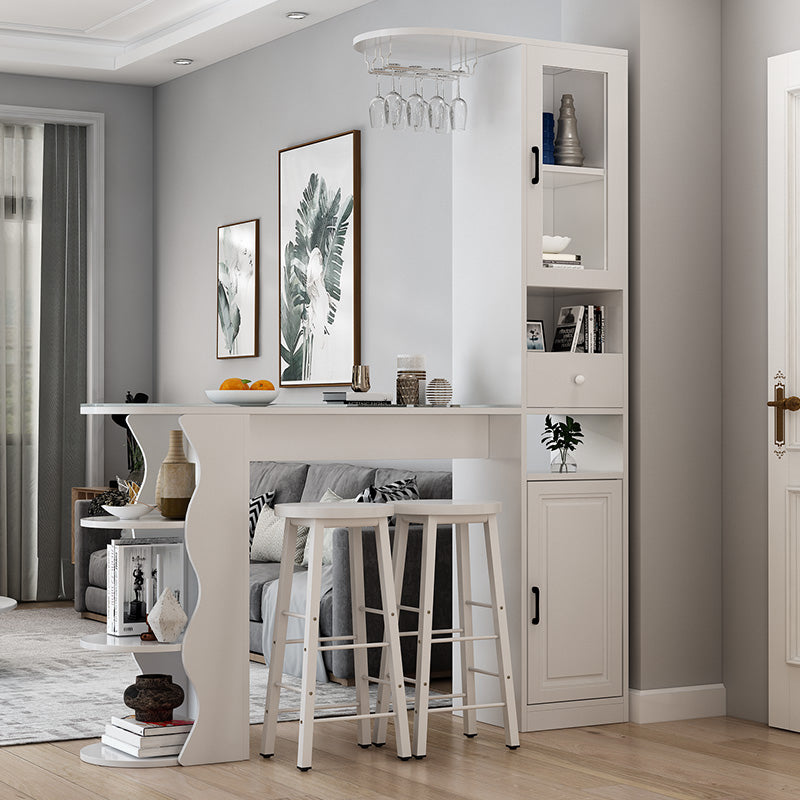 Moderne stijl houten bar eettafel rechthoekige staaftafel voor keuken