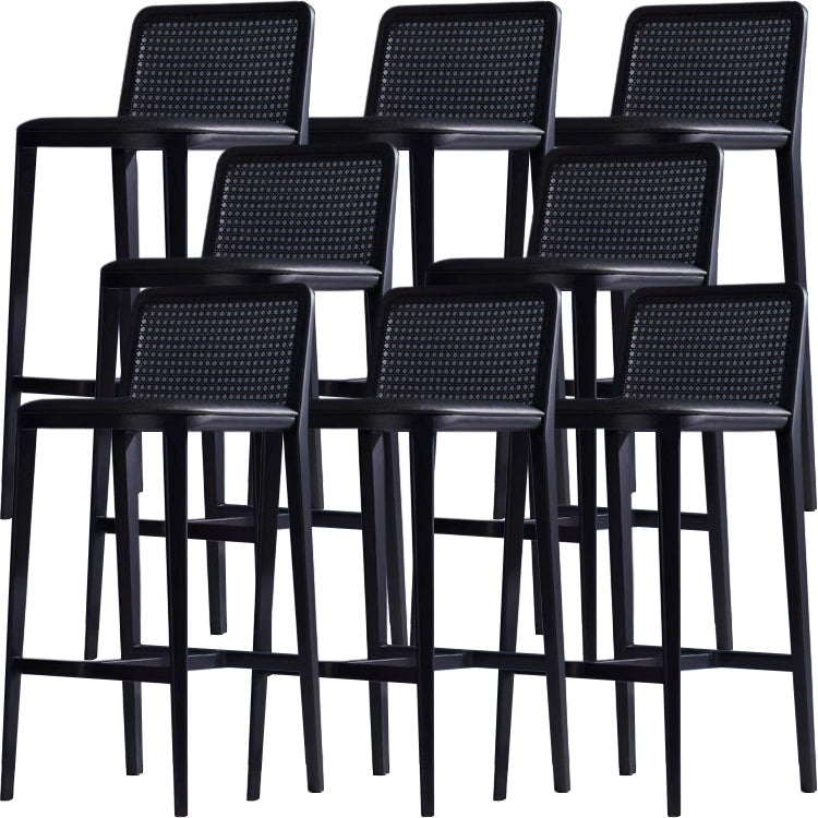 Industrial Style Counter Chair Wood Footrest Counter Stool for Bristol