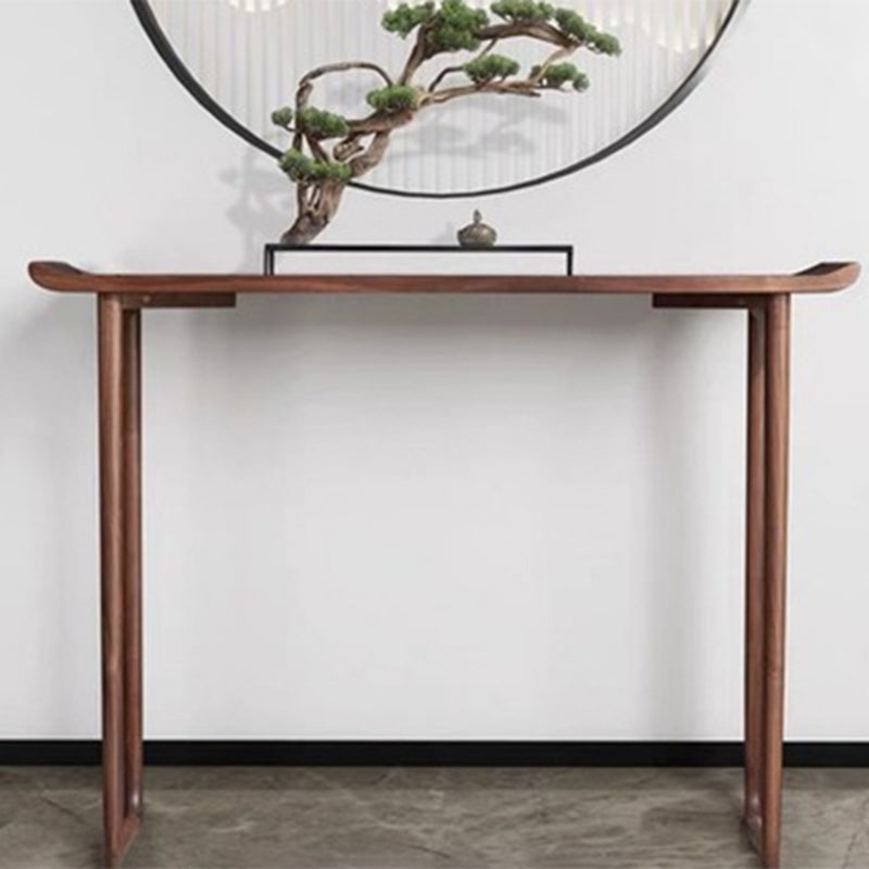 Tavola della console rettangolare in legno massiccio Base 34,65 "TABELLO FINE ALTA