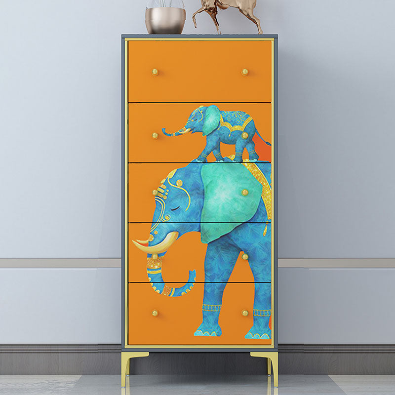 Toracano verticale del torace in legno in legno con cassetti