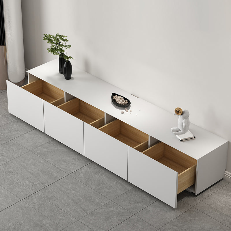 Wooden Media Console TV Stand Modern TV Stand Console for Living Room 94.5"L x 16"W x 16"H 4 Clearhalo 'furn' 'furn_tv_stands_entertainment_centers' 'Furniture' 'Living Room Furniture' 'TV Stands & Entertainment Centers' 'TV Stands & Media Storage Furniture' 'tv_stands_entertainment_centers' 7344640