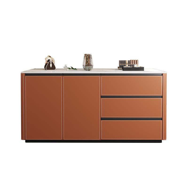 Eetkamer keuken eiland keuken eiland moderne metalen prep tafel met lade