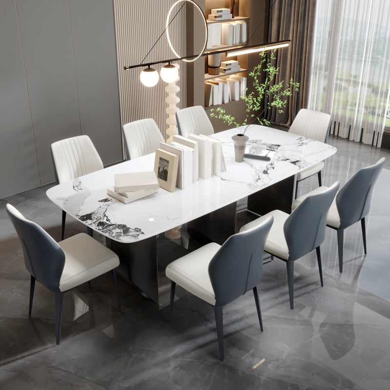 Set da pranzo in pietra sinterizzato rettangolare set da pranzo per cucina il set da pranzo per cucina