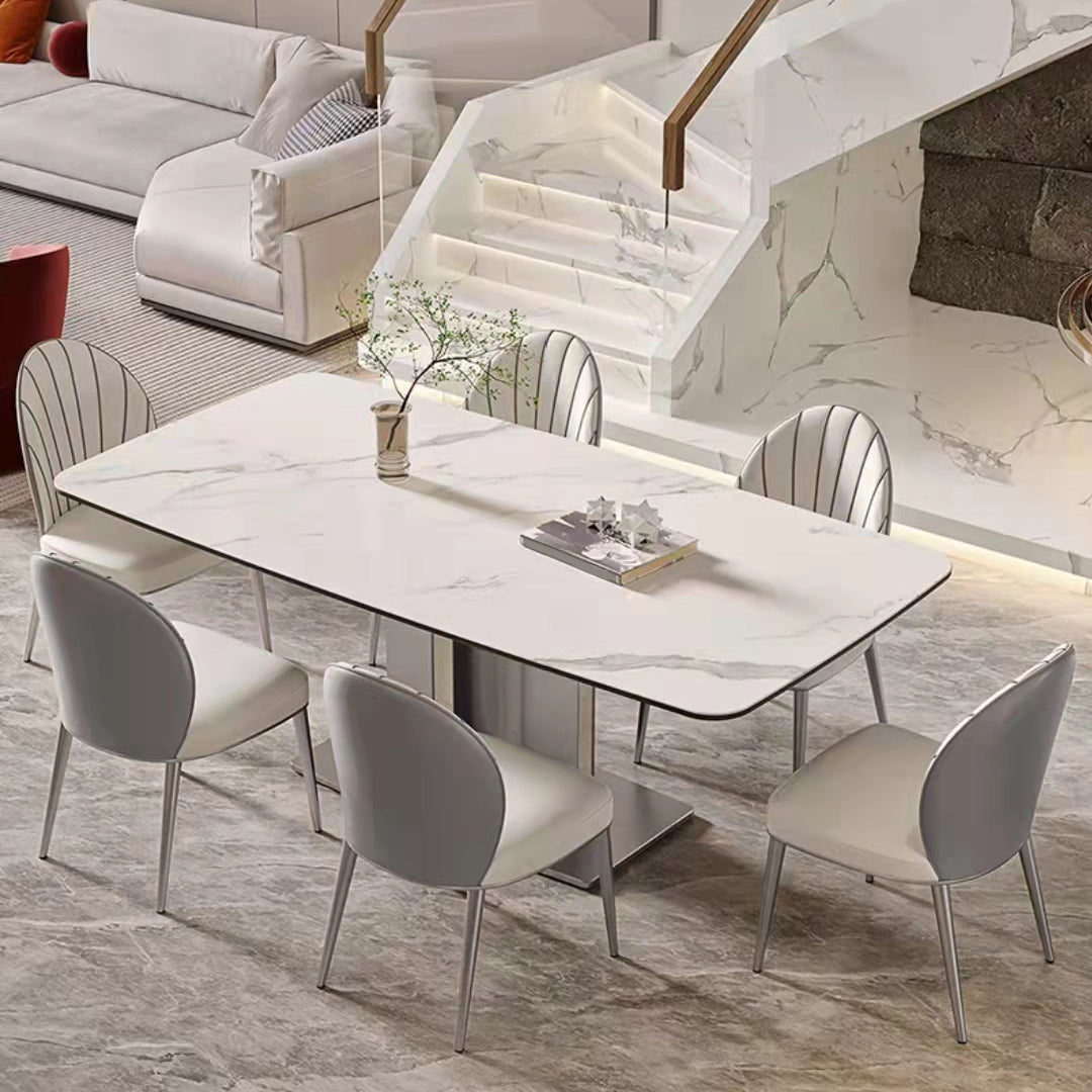 Keukenminerset met witte stoelen 1/5/6/7 stuks moderne dinette set