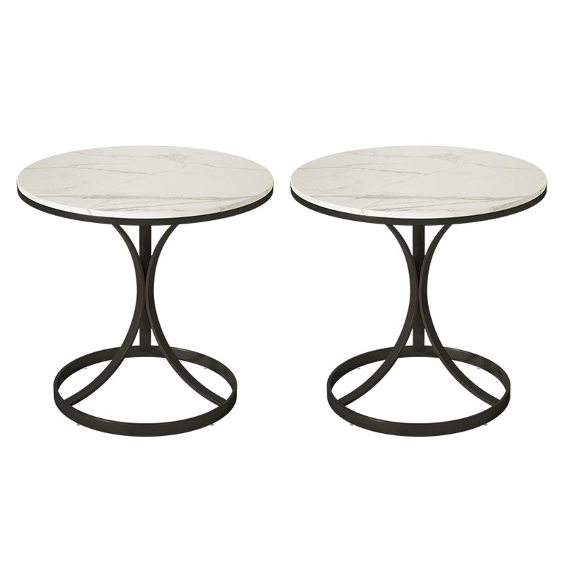 Comodino da tavolo da tavolo da notte glam con mensole per camera da letto