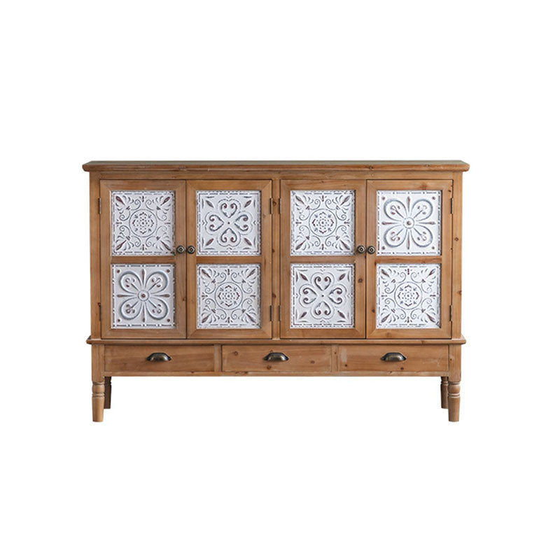 Farmhouse Sideboard Solid Wood Storage Sideboard Buffet with Doors for Dining Room https: res.litfad.com site img item 2023 01 27 7349450 1200x1200.jpg Clearhalo 'buffet_sideboard' 'Buffets & Sideboards' 'furn' 'furn_buffet_sideboard' 'Furniture' 'Kitchen & Dining Furniture' 7349450