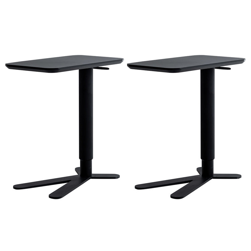 13" Wide Contemporary Corner Table Metal Rectangular Accent Side Table 23.6"L x 13.8"W x 39.4"H Black 2 Clearhalo 'Coffee & Accent Tables' 'End & Side Tables' 'end_side_tables' 'furn' 'furn_end_side_tables' 'Furniture' 'Living Room Furniture' 7349717