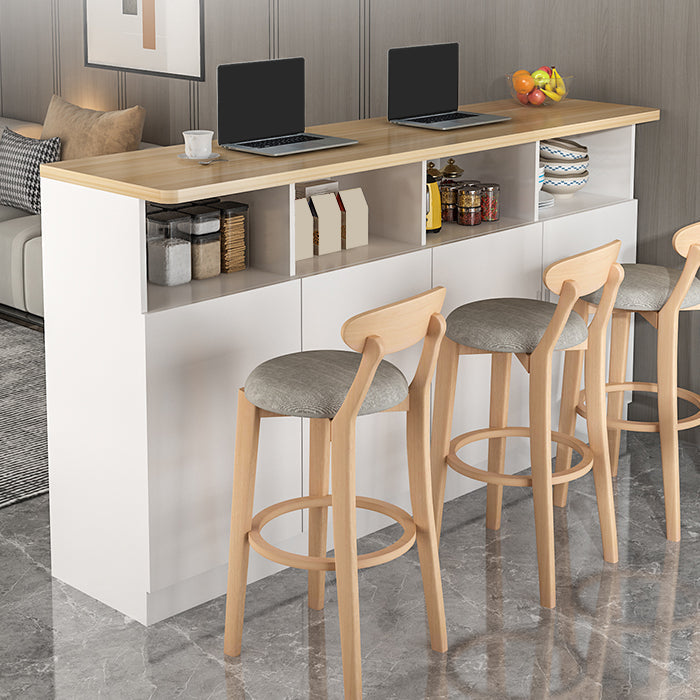 Moderne stijl bar eettafel rechthoek houten balk tafel voor keuken