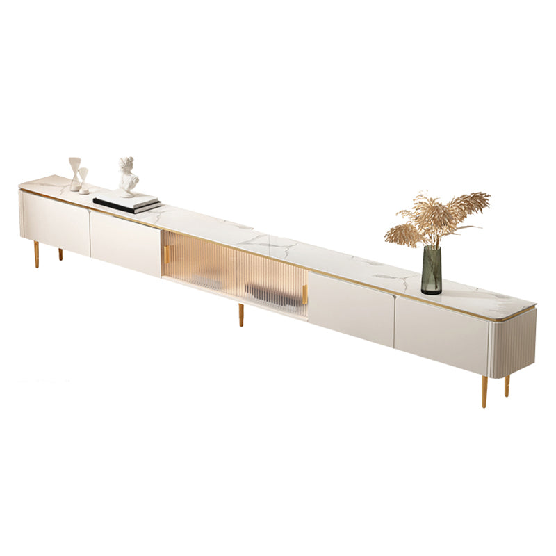 Stone Media Console TV Stand Modern TV Stand Console with 4 Drawers Clearhalo 'furn' 'furn_tv_stands_entertainment_centers' 'Furniture' 'Living Room Furniture' 'TV Stands & Entertainment Centers' 'TV Stands & Media Storage Furniture' 'tv_stands_entertainment_centers' 7355220