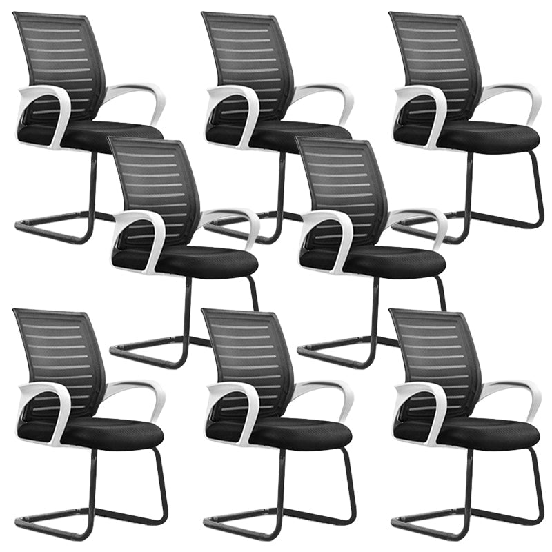 Zeitgenössischer Schreibtischstuhl Keine Räder mitten zurück