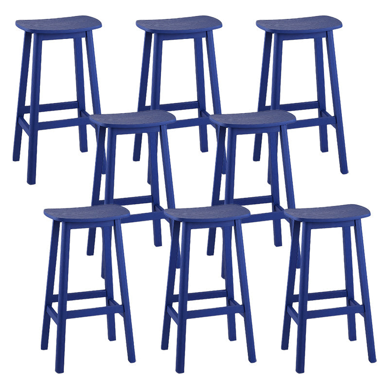 Sgabello a sgabello a sella a sgabello da bar in legno massiccio