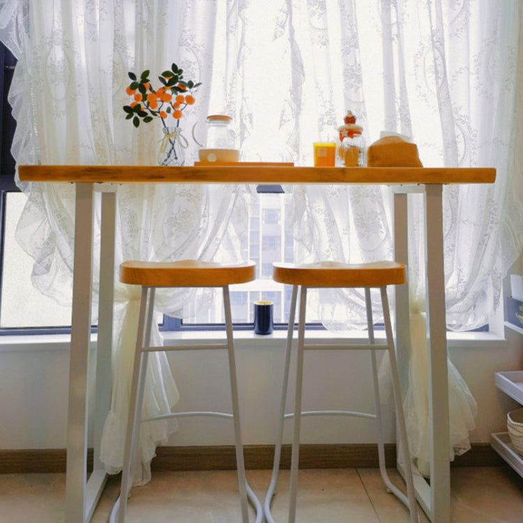 Table à manger au bar intérieur contemporain Rectangle Table de bar en bois