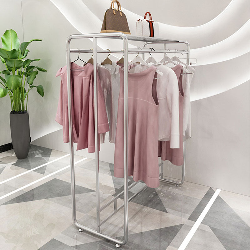 Eenvoudige kledinghanger vaste kleur metalen kaprek voor woonkamer