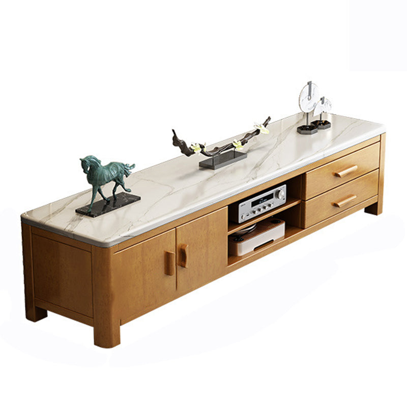 Scandinavian Media Console Stone TV Stand Console with Drawers Natural 2 Clearhalo 'furn' 'furn_tv_stands_entertainment_centers' 'Furniture' 'Living Room Furniture' 'TV Stands & Entertainment Centers' 'TV Stands & Media Storage Furniture' 'tv_stands_entertainment_centers' 7365034